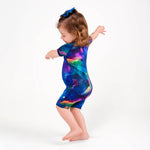 Luminara Galaxy Short Sleeve Romper - Jammie Session