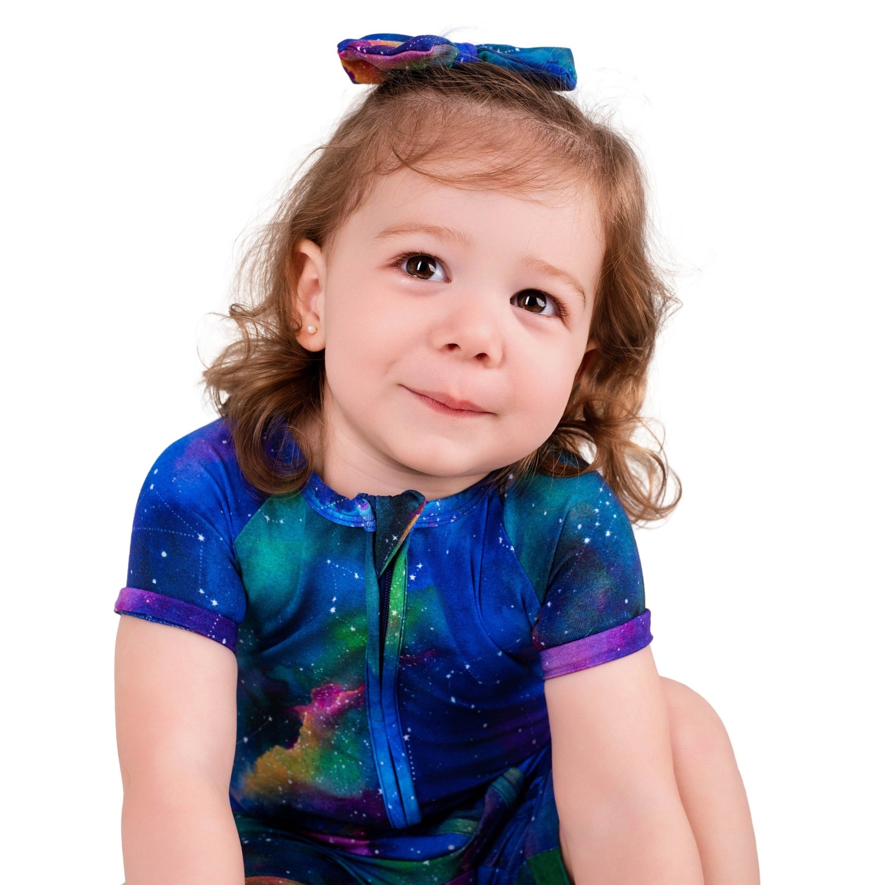 Luminara Galaxy Short Sleeve Romper - Jammie Session