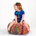 Load image into Gallery viewer, Luminara Galaxy Short Sleeve Romper - Jammie Session
