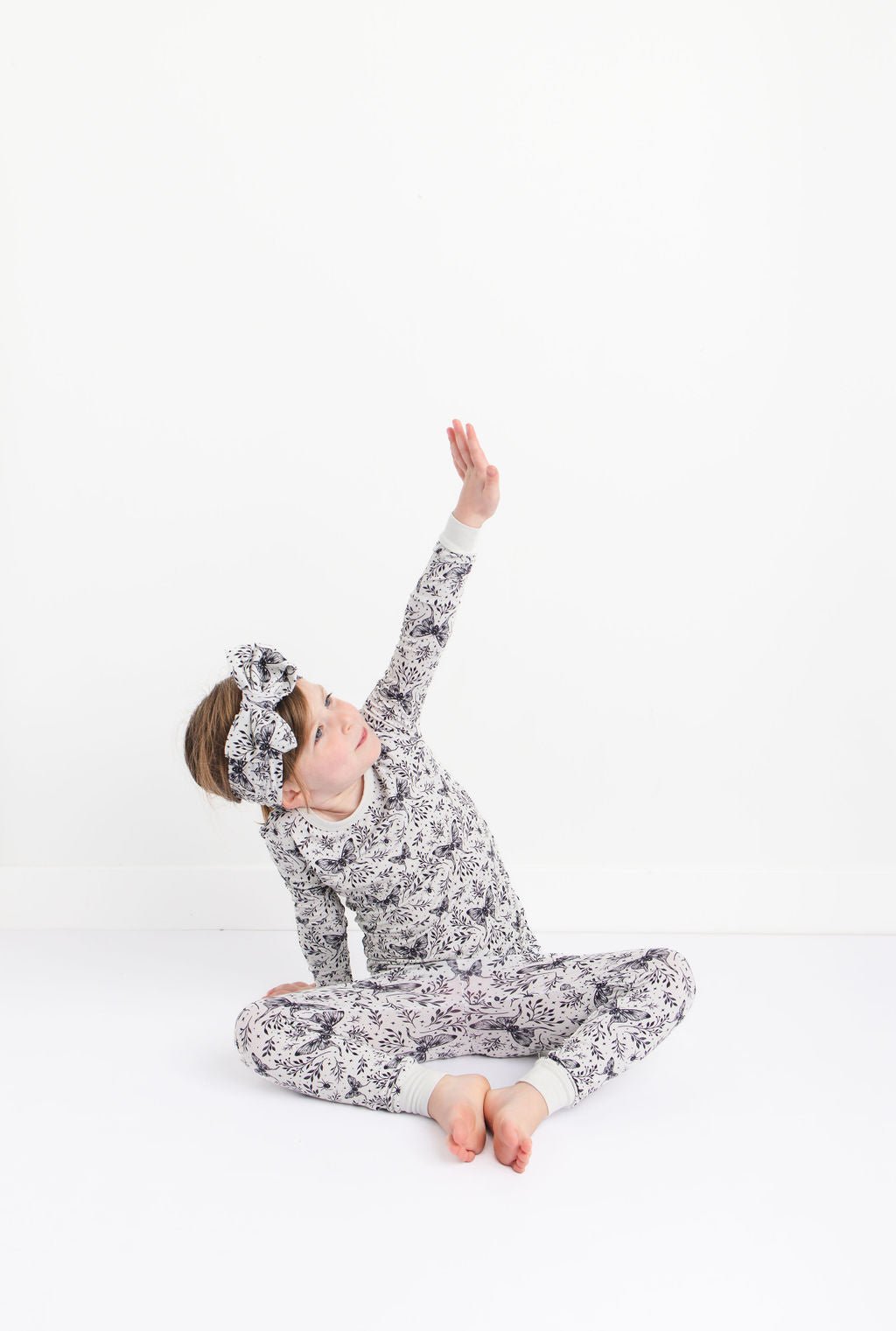 Lunar Dreams (White Butterfly) Long Sleeve PJ's BDLJ - Jammie Session