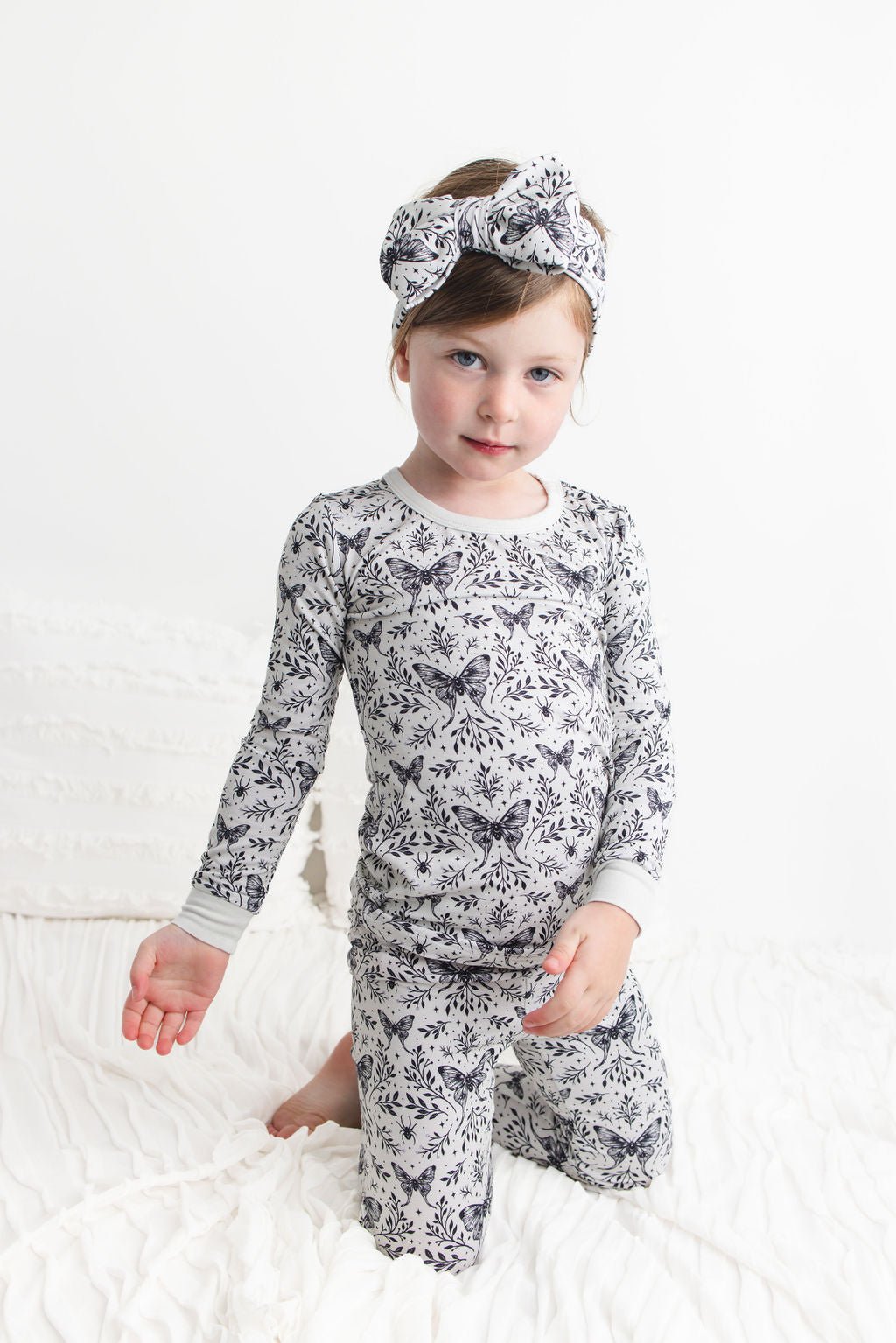 Lunar Dreams (White Butterfly) Long Sleeve PJ's BDLJ - Jammie Session