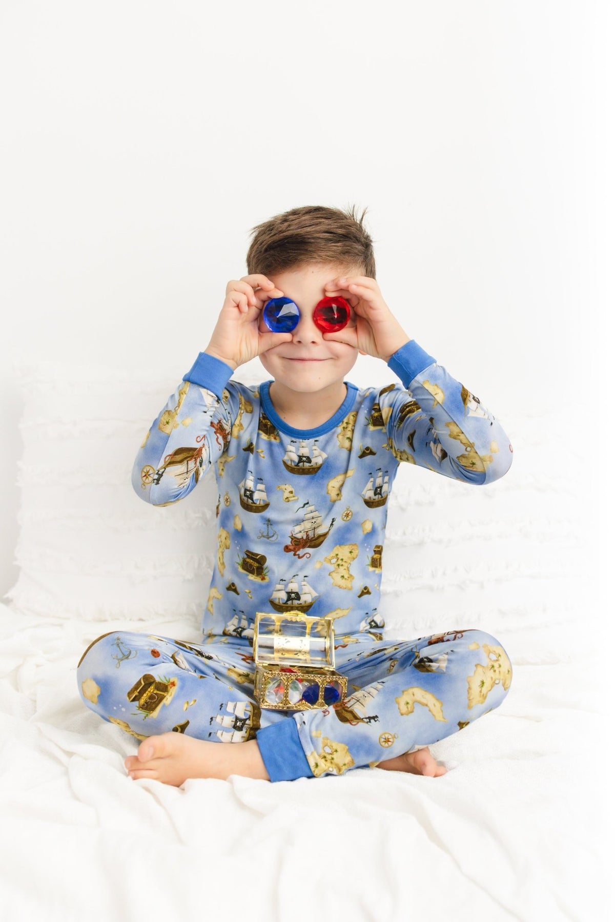 Maps and Mateys (Pirate) Long Sleeve PJ's - Jammie Session