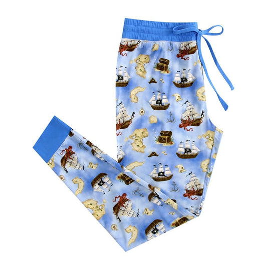 Maps and Mateys (Pirate) Women's Jogger Pants - Jammie Session