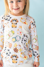 Meowster of Disguise Kids' Long Sleeve T-shirt - Jammie Session