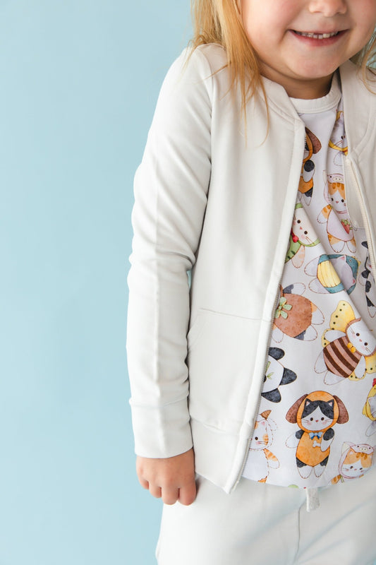 Meowster of Disguise Solid Kids' Jacket - Jammie Session
