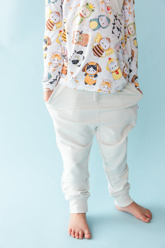 Meowster of Disguise Solid Kids' Jogger Pants - Jammie Session