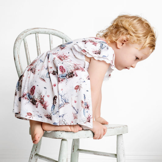 Mermaid Cove Bodysuit Twirl Dress BDLJ - Jammie Session