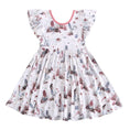 Load image into Gallery viewer, Mermaid Cove Short Sleeve Big Kid Twirl Dress BDLJ - Jammie Session
