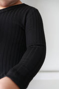 Load image into Gallery viewer, Midnight (Black) Ribbed Romper BDLJ - Jammie Session
