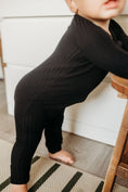 Load image into Gallery viewer, Midnight (Black) Ribbed Romper BDLJ - Jammie Session
