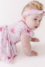 Misty Roses Bodysuit Twirl Dress - Jammie Session