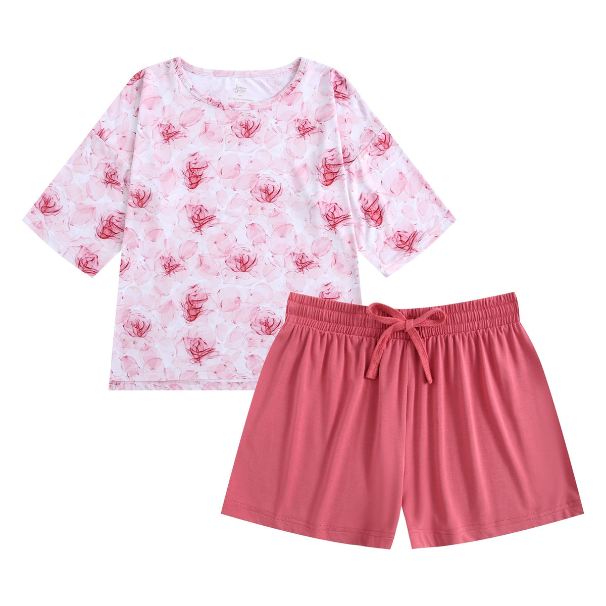 Misty Roses Comfy Cloud Short Set - Jammie Session