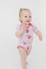 Misty Roses Short Sleeve Bodysuit - Jammie Session