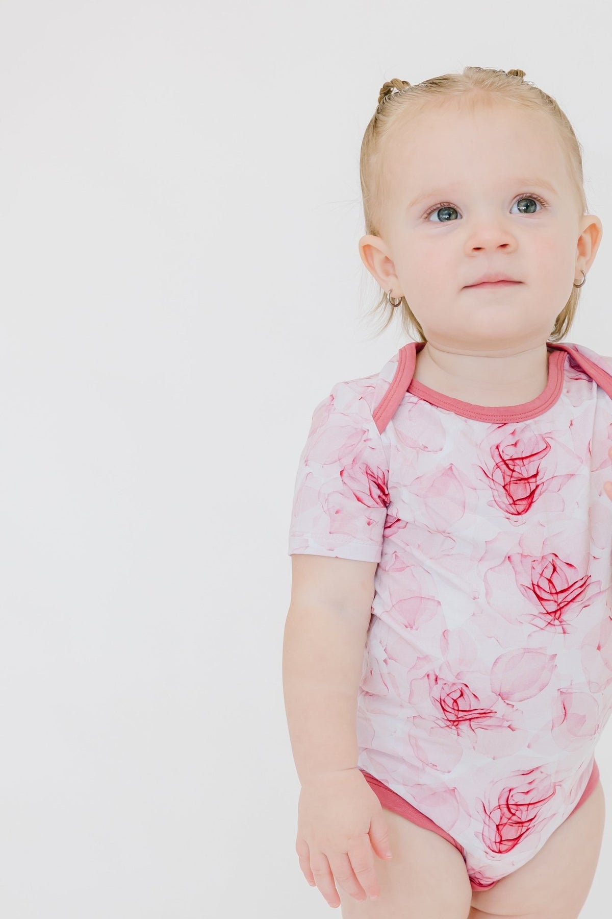 Misty Roses Short Sleeve Bodysuit - Jammie Session