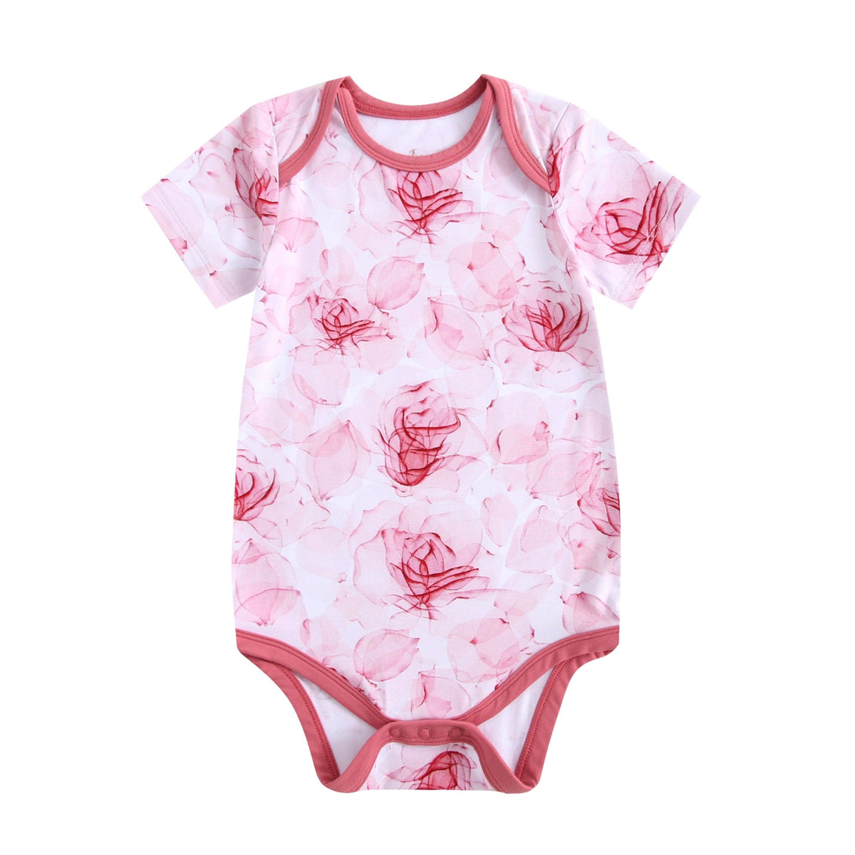 Misty Roses Short Sleeve Bodysuit - Jammie Session