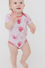 Misty Roses Short Sleeve Bodysuit - Jammie Session