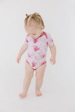 Misty Roses Short Sleeve Bodysuit - Jammie Session