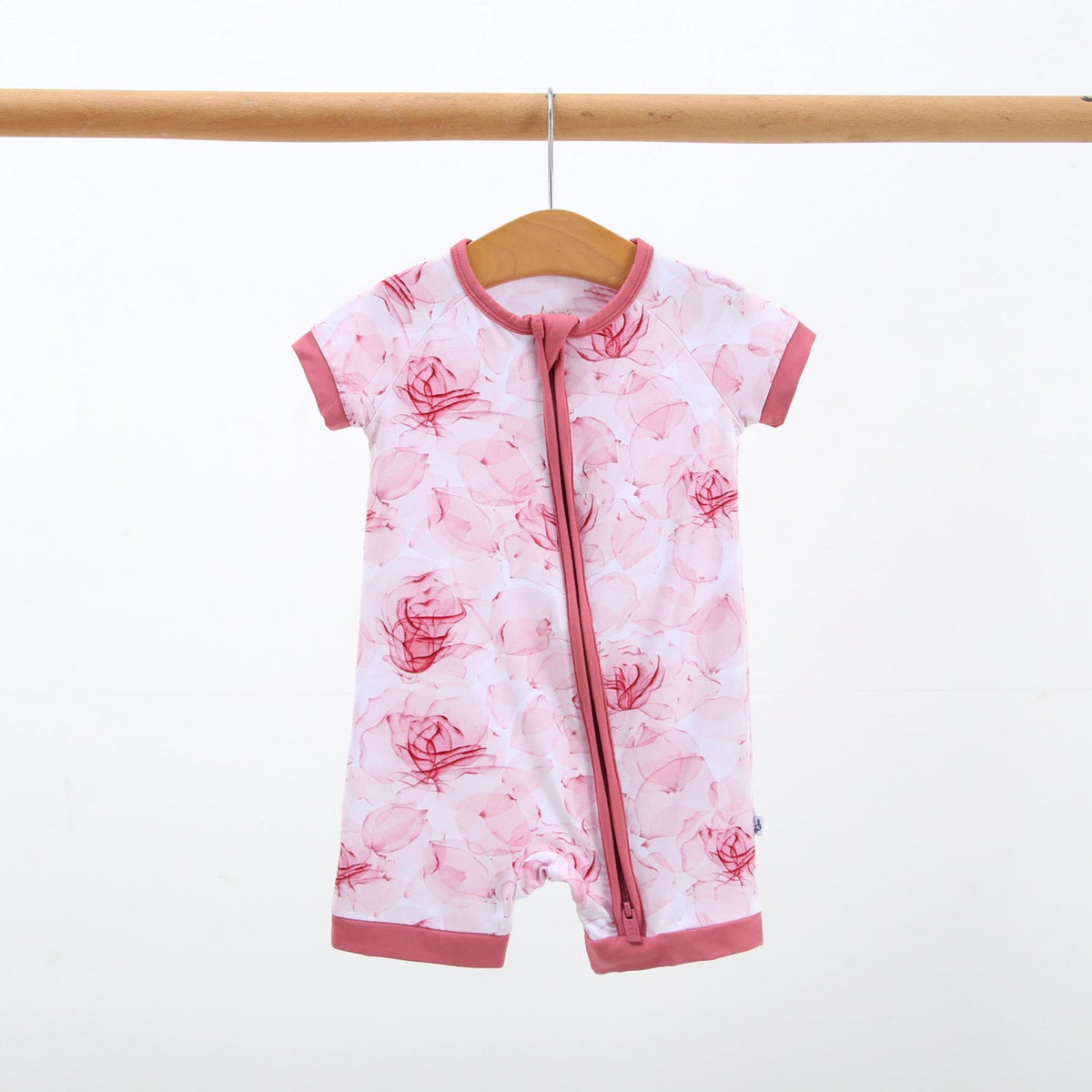 Misty Roses Short Sleeve Romper - Jammie Session