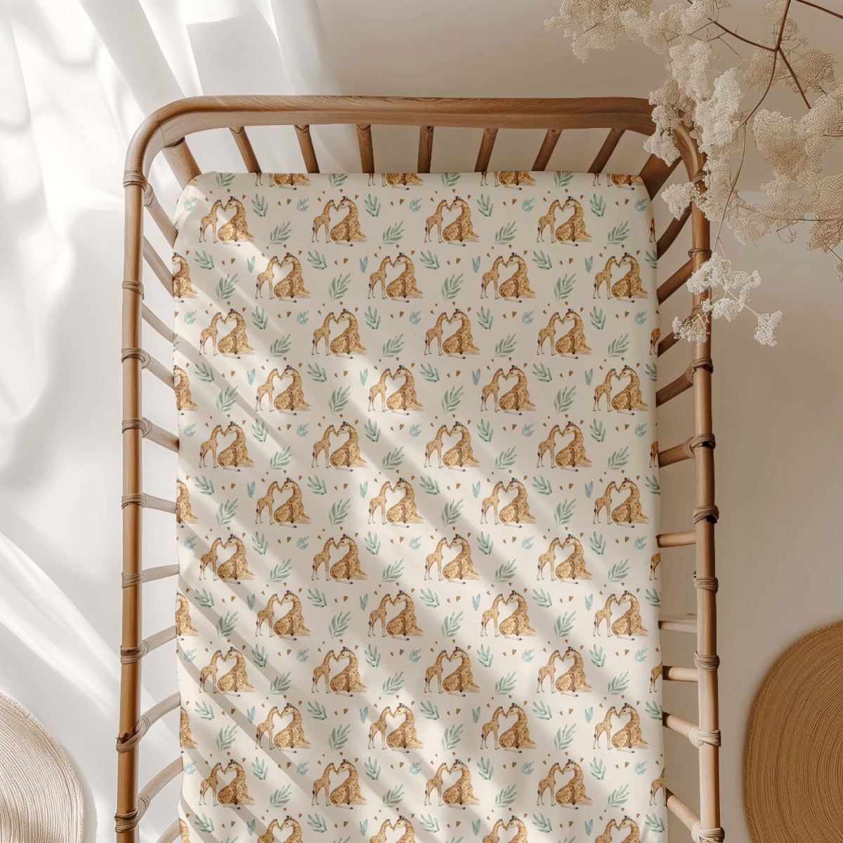 Mother's Love (Giraffe) Crib Sheet - Jammie Session