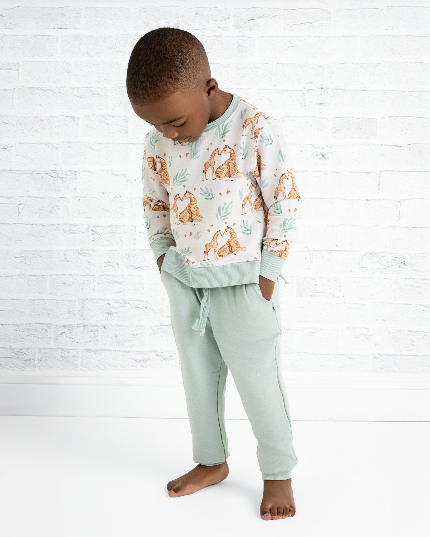 Mother's Love (Giraffe) Kids Jogger Set - Jammie Session