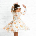 Load image into Gallery viewer, Mother's Love (Giraffe) Long Sleeve Big Kid Twirl Dress - Jammie Session
