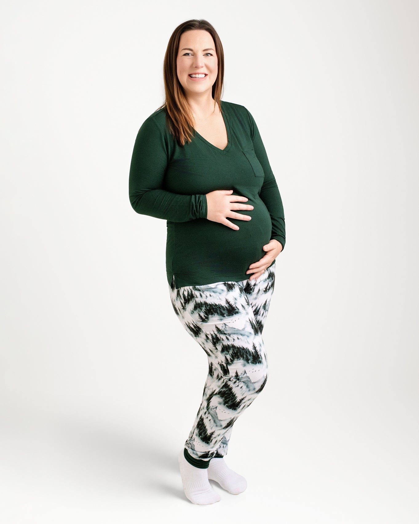 Mountain Mist Women's Solid Long Sleeve Shirt - Jammie Session