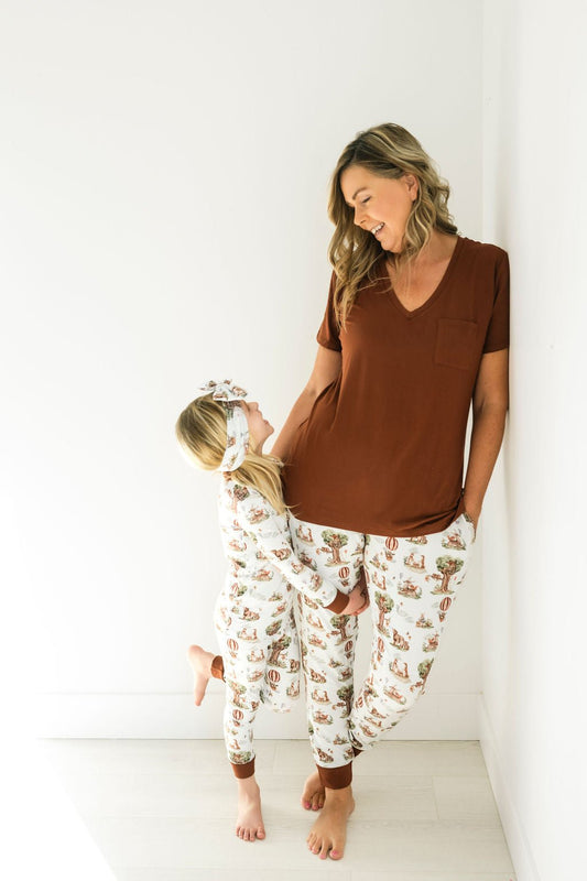 Nature's Nook Women's Solid Short Sleeve T-shirt BDLJ - Jammie Session