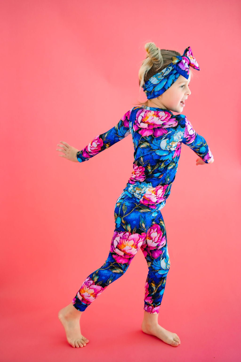 Neon Blooms Long Sleeve PJ's BDLJ - Jammie Session
