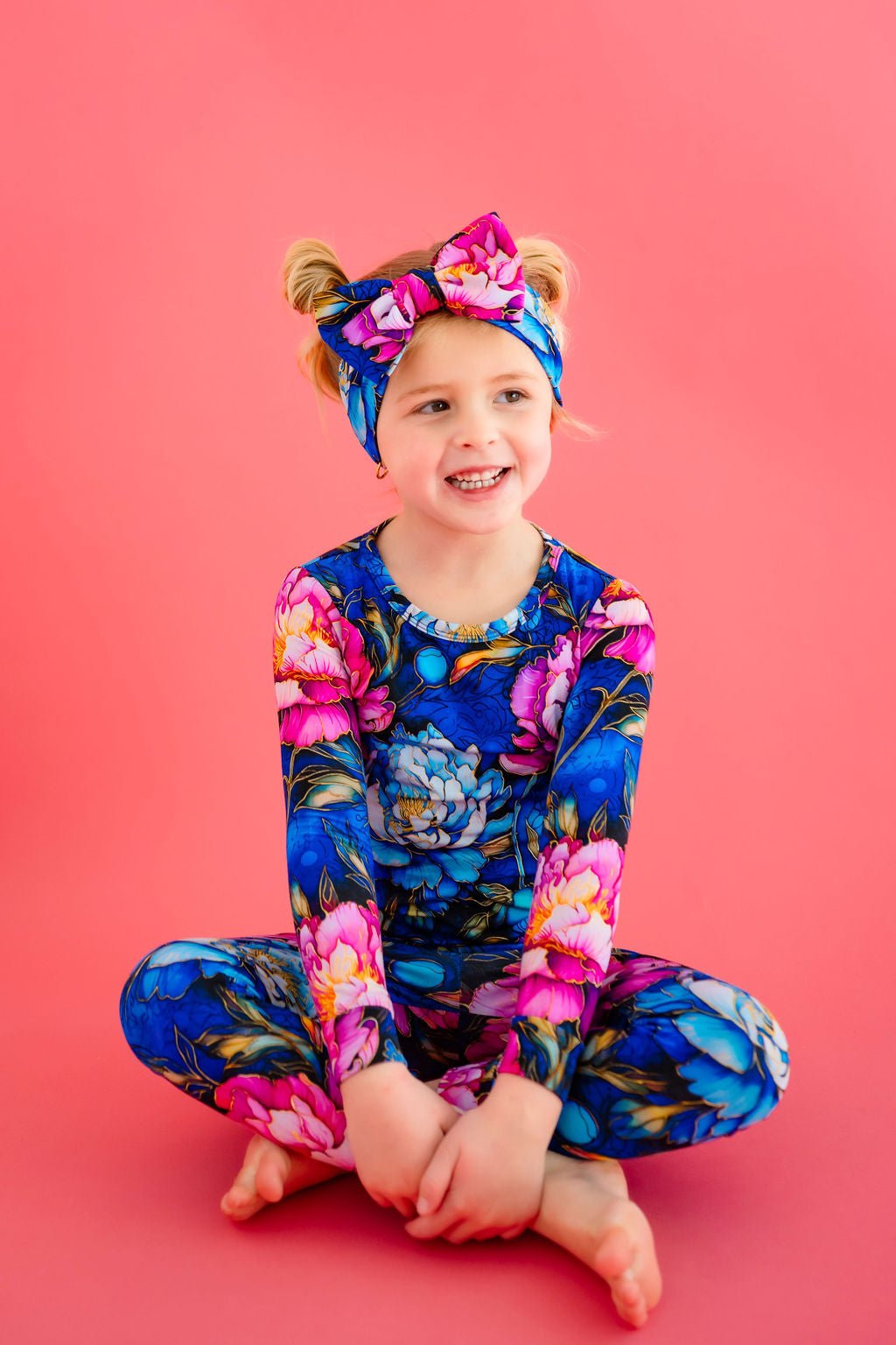Neon Blooms Long Sleeve PJ's BDLJ - Jammie Session