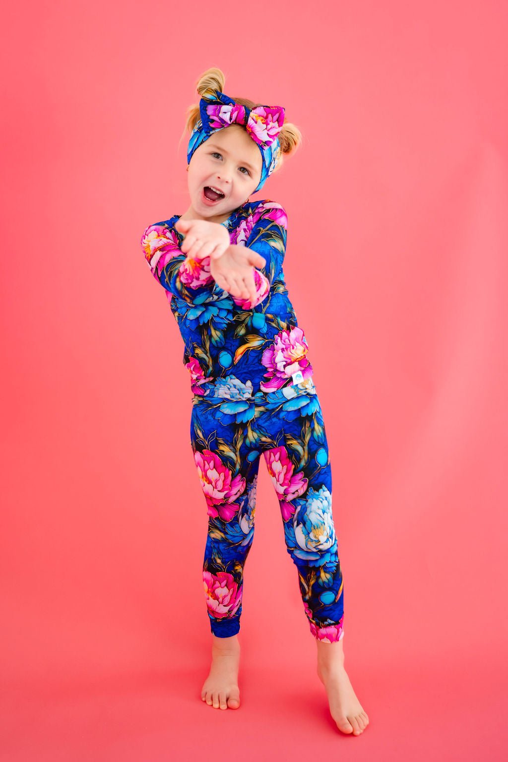 Neon Blooms Long Sleeve PJ's BDLJ - Jammie Session