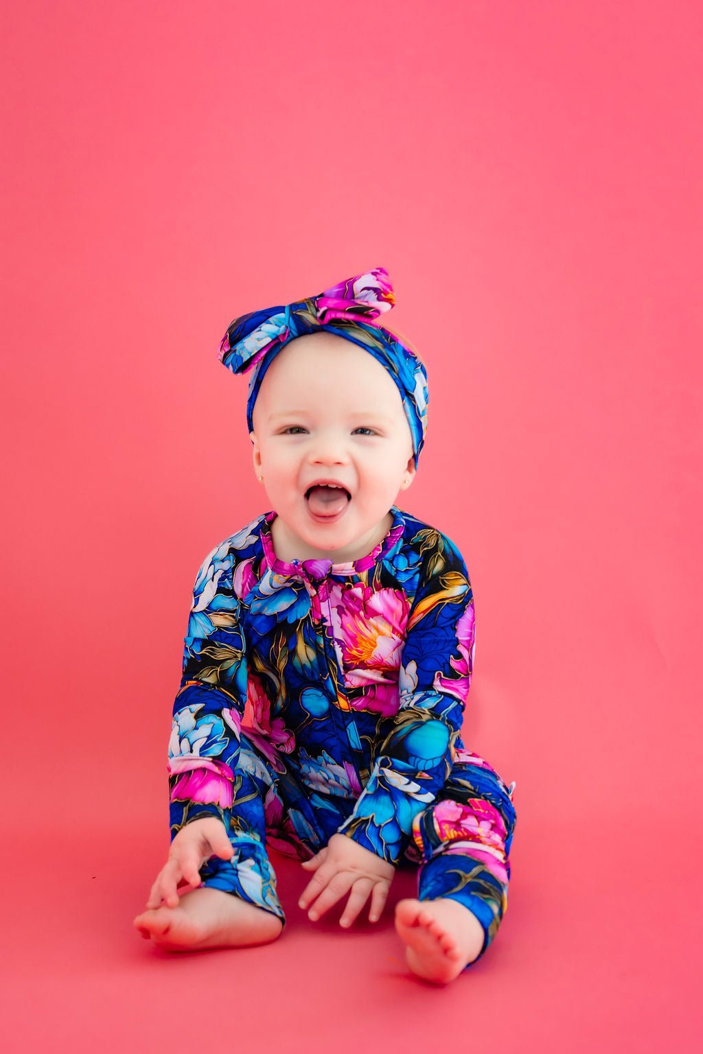 Neon Blooms Romper BDLJ - Jammie Session