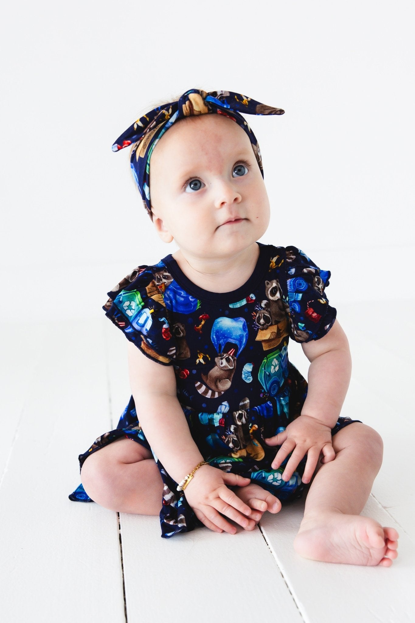 Nocturnal Nonsense Bodysuit Twirl Dress - Jammie Session