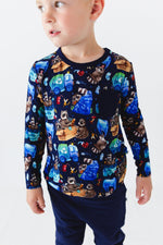 Nocturnal Nonsense Kids' Long Sleeve T-shirt - Jammie Session