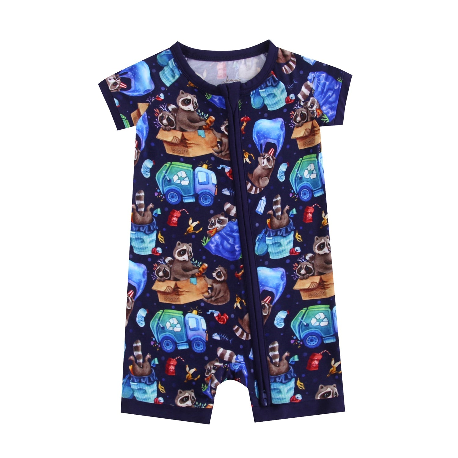 Nocturnal Nonsense Short Sleeve Romper - Jammie Session