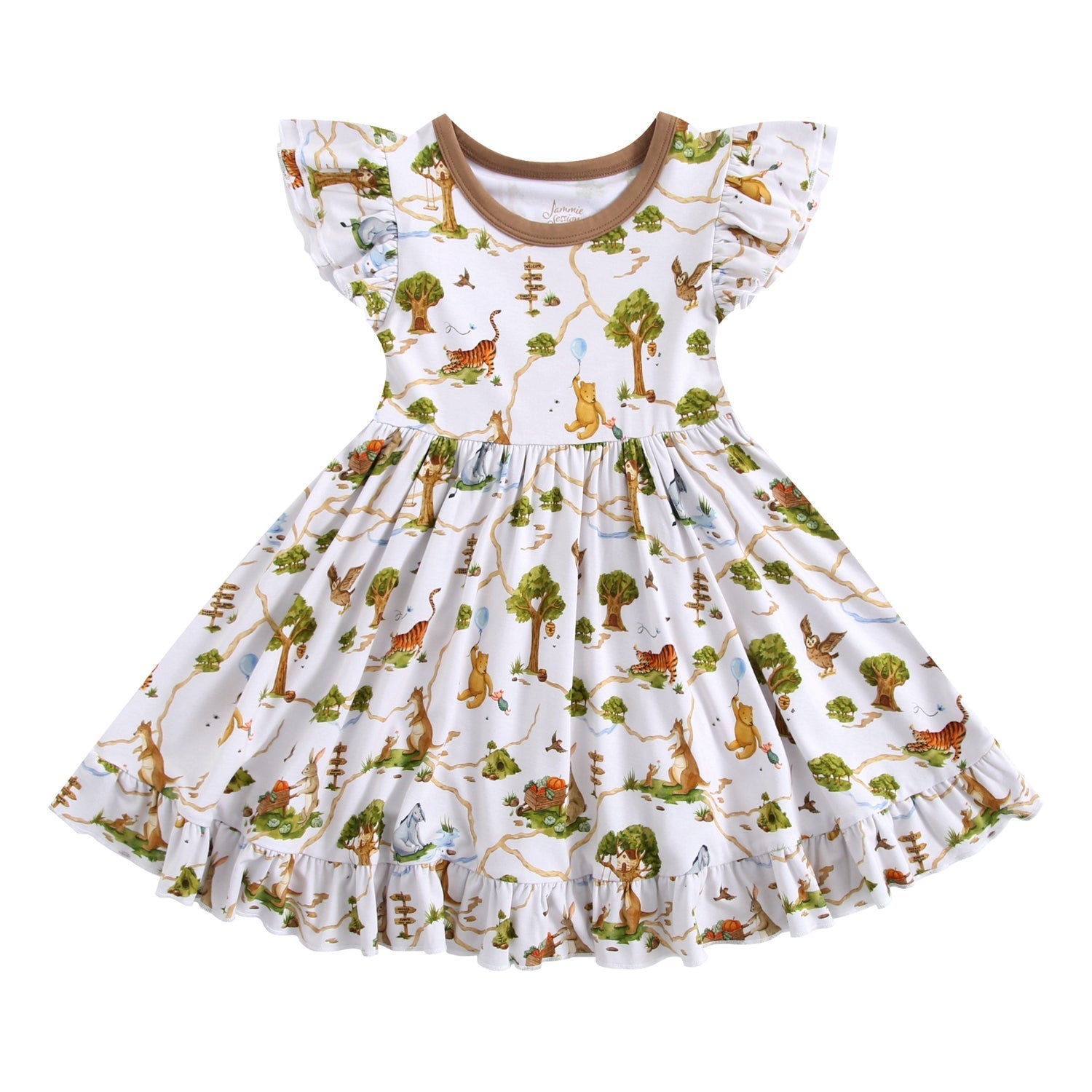 Oh Bother, It's Bedtime Big Kid Twirl Dress - Jammie Session