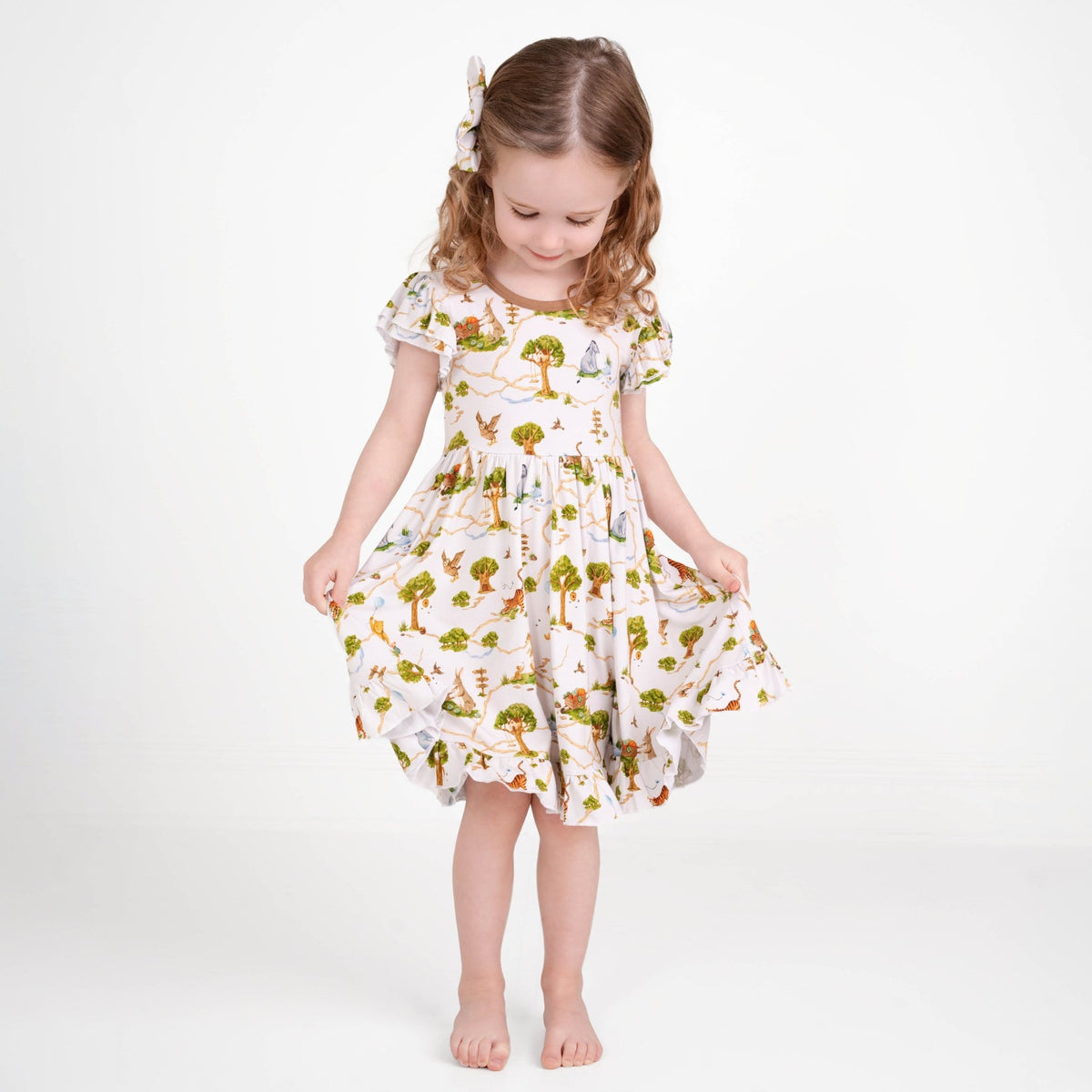 Oh Bother, It's Bedtime Big Kid Twirl Dress - Jammie Session