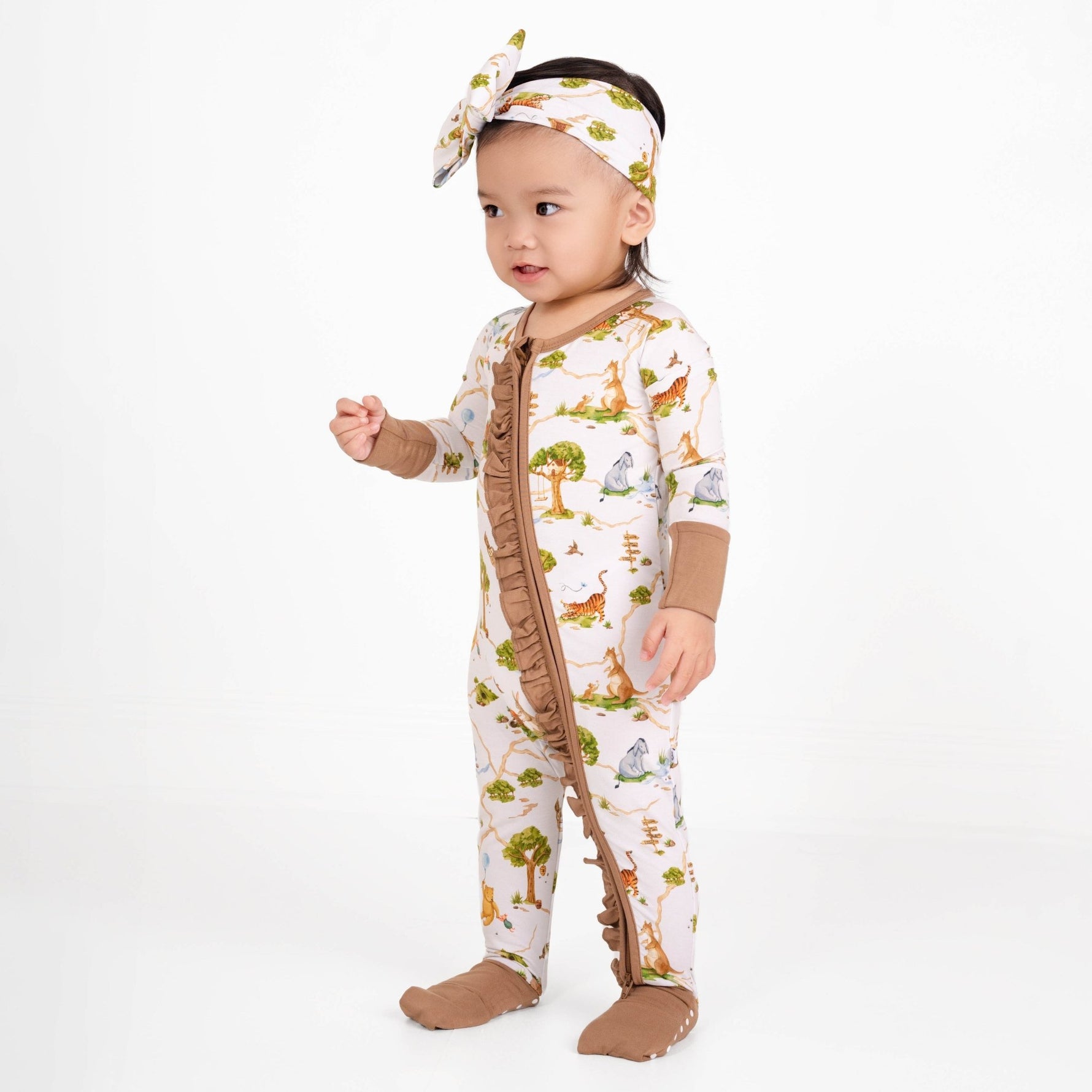 Oh Bother, It's Bedtime Ruffle Romper - Jammie Session