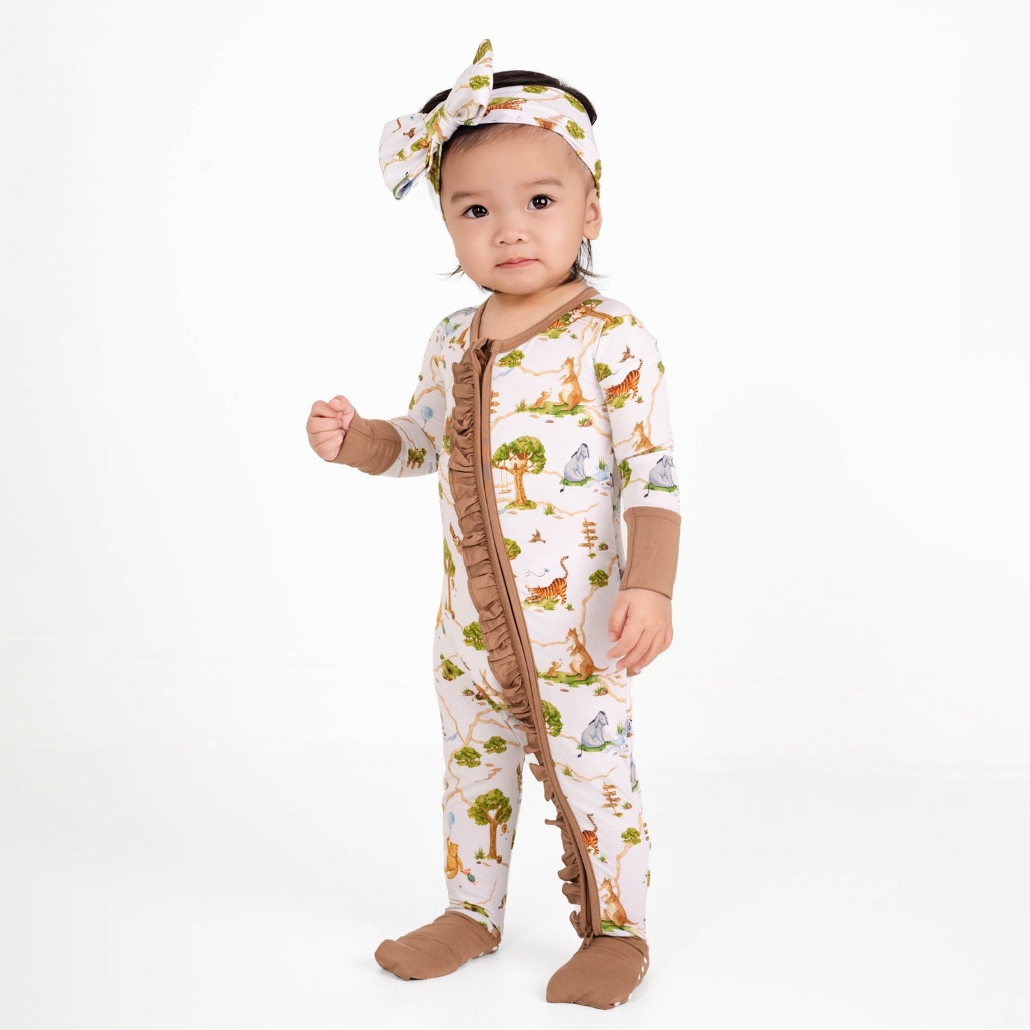 Oh Bother, It's Bedtime Ruffle Romper - Jammie Session