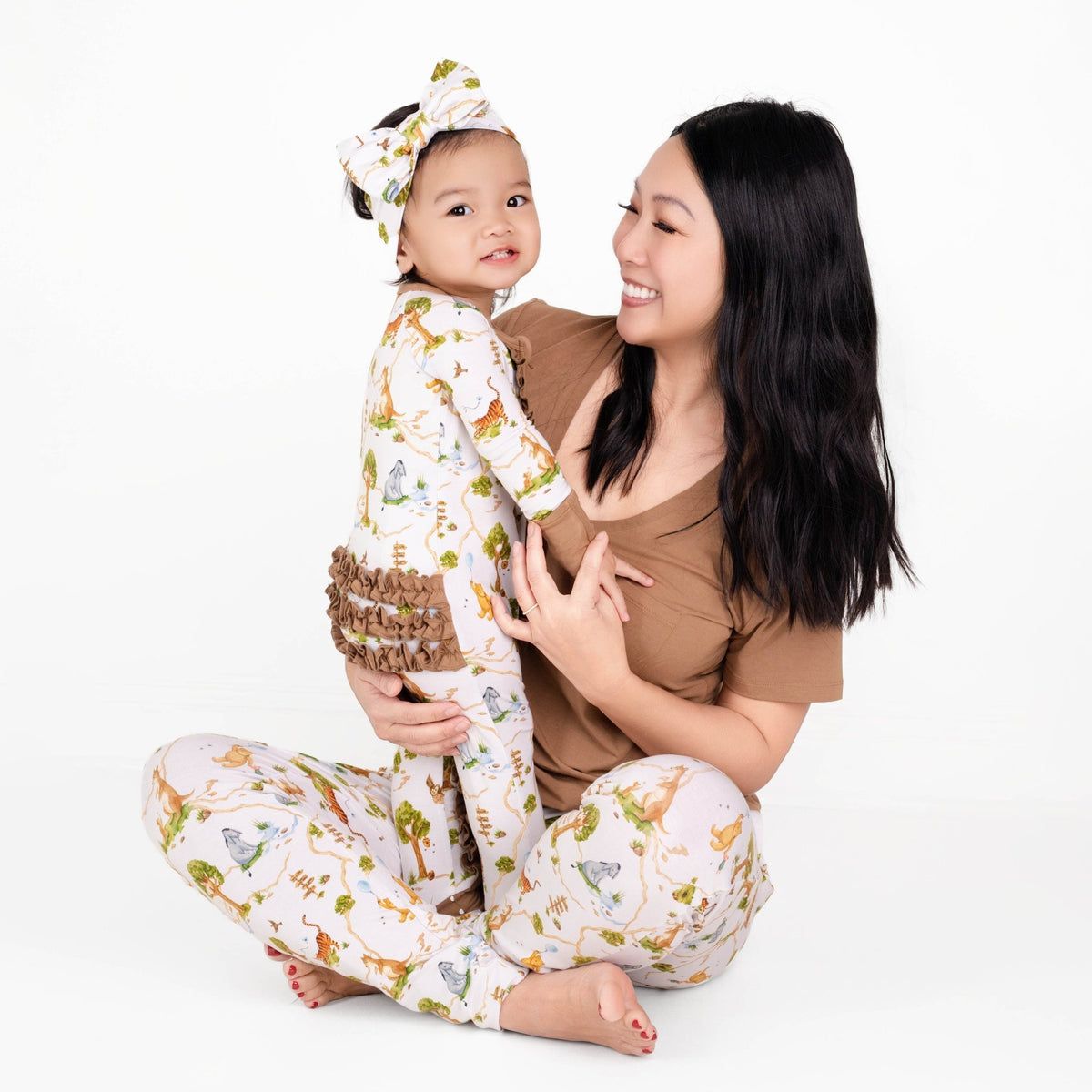 Oh Bother, It's Bedtime Ruffle Romper - Jammie Session