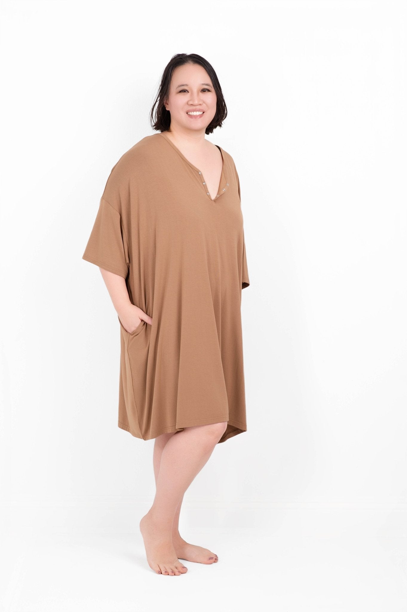 Oh Bother, It's Bedtime Solid Women's Muumuu Lounge Tee (ONE SIZE FITS XS - XXL) - Jammie Session