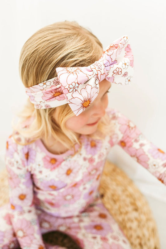Powerful in Pink (Flower) Long Sleeve PJ's BDLJ - Jammie Session