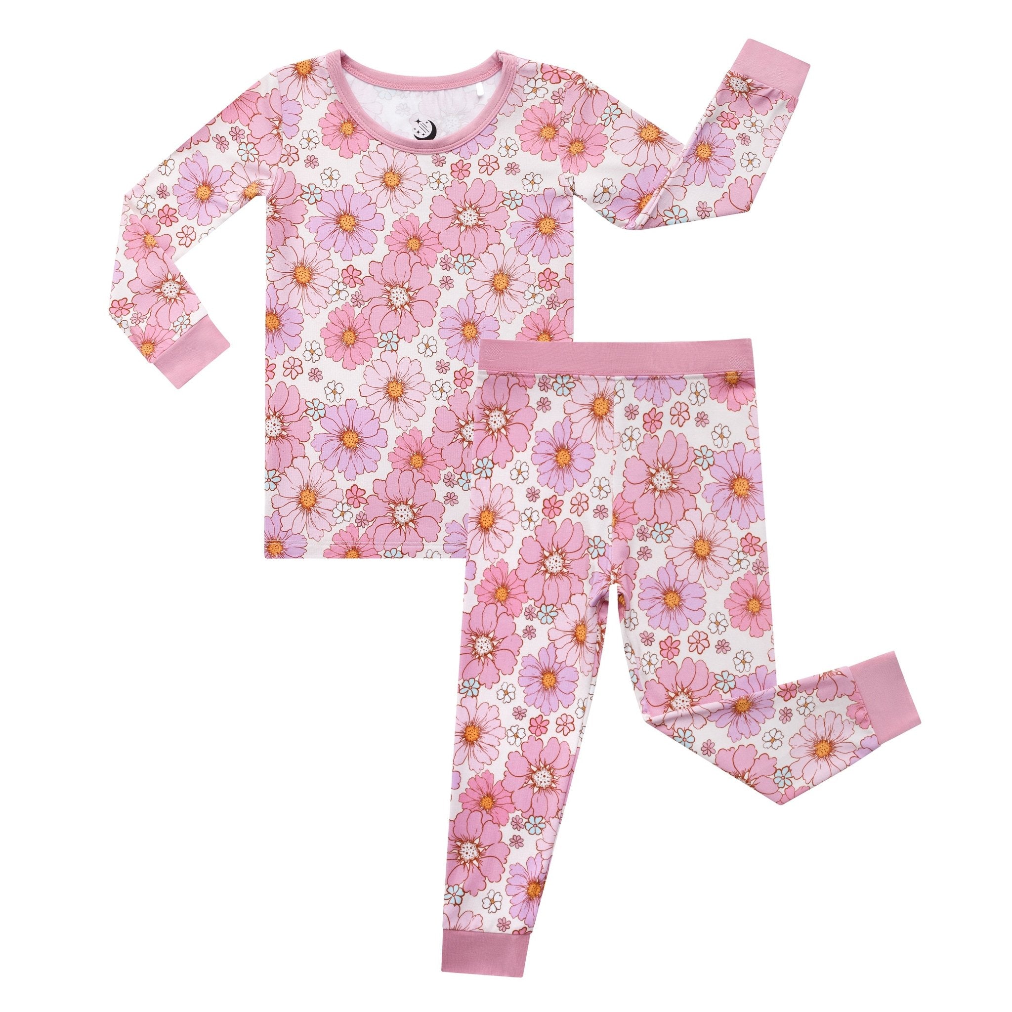 Powerful in Pink (Flower) Long Sleeve PJ's BDLJ - Jammie Session