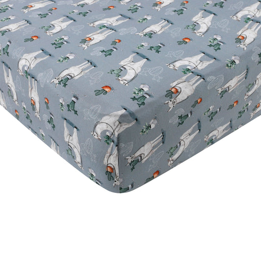 Prickly Llama Crib Sheet BDLJ - Jammie Session