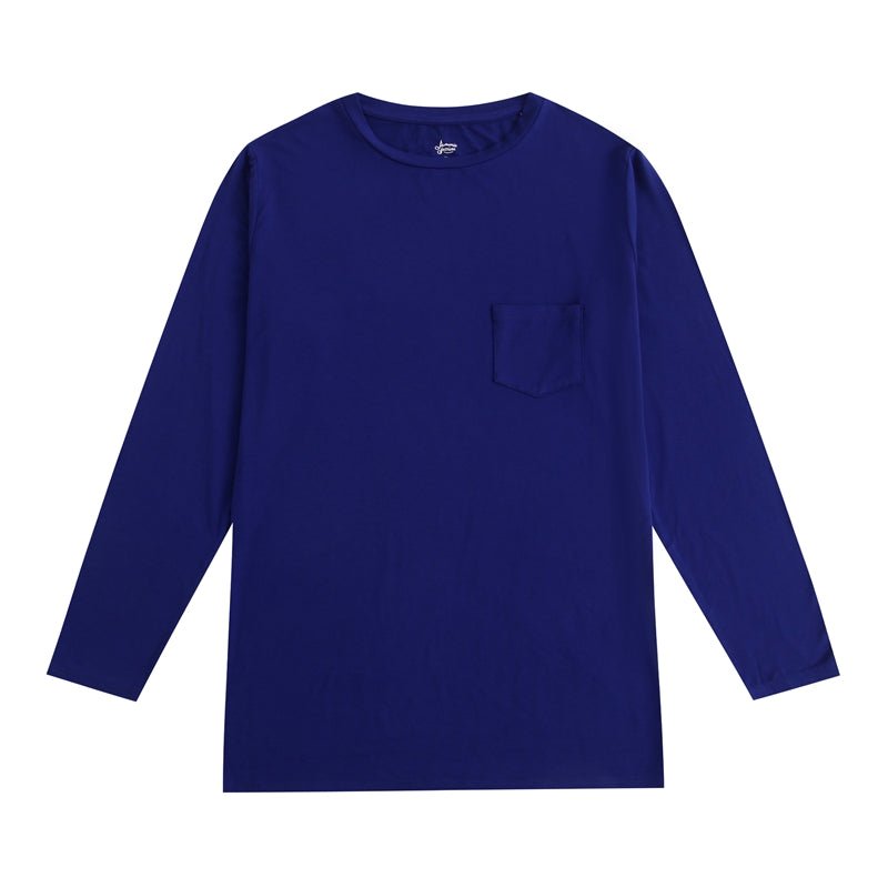 Royal Blue Men's Long Sleeve Shirt - Jammie Session