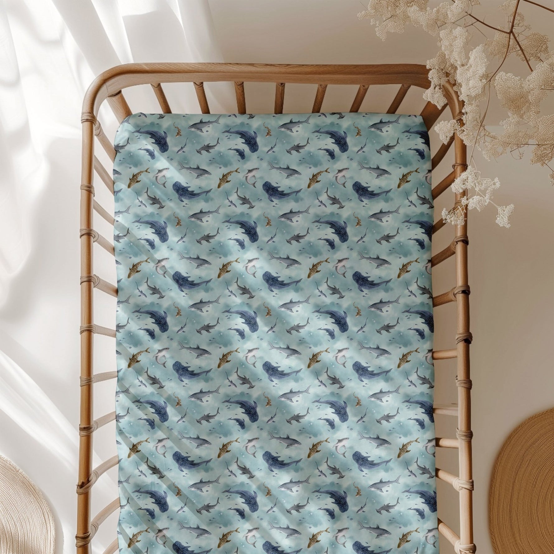 Some - Fin Special TENCEL™ Modal Crib Sheet - Jammie Session