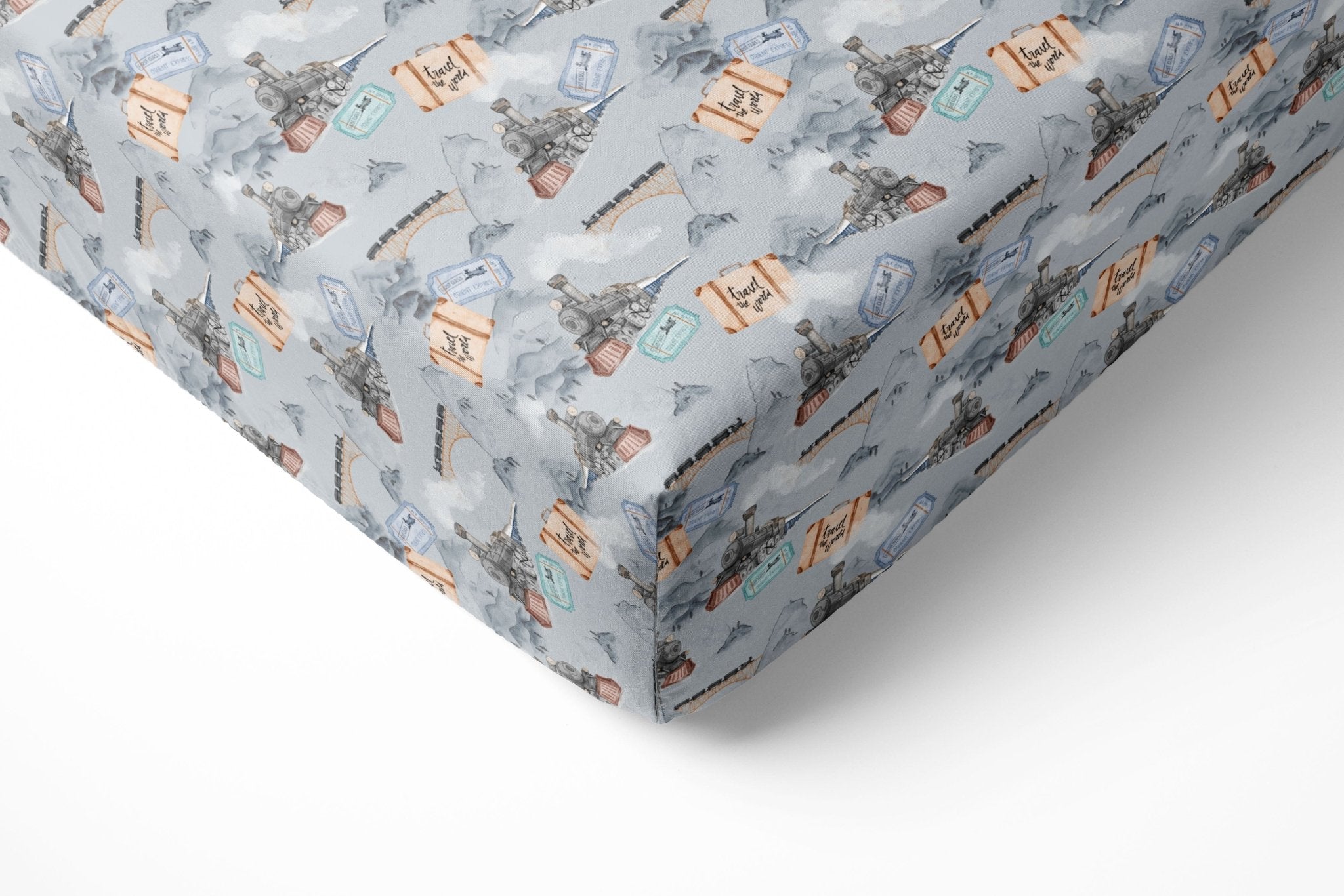 Steam Dreams (Train) Crib Sheet BDLJ - Jammie Session