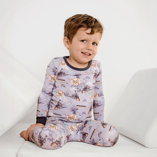 Steam Dreams (Train) Long Sleeve PJ's BDLJ - Jammie Session