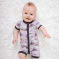 Load image into Gallery viewer, Steam Dreams (Train) Short Sleeve Romper BDLJ - Jammie Session
