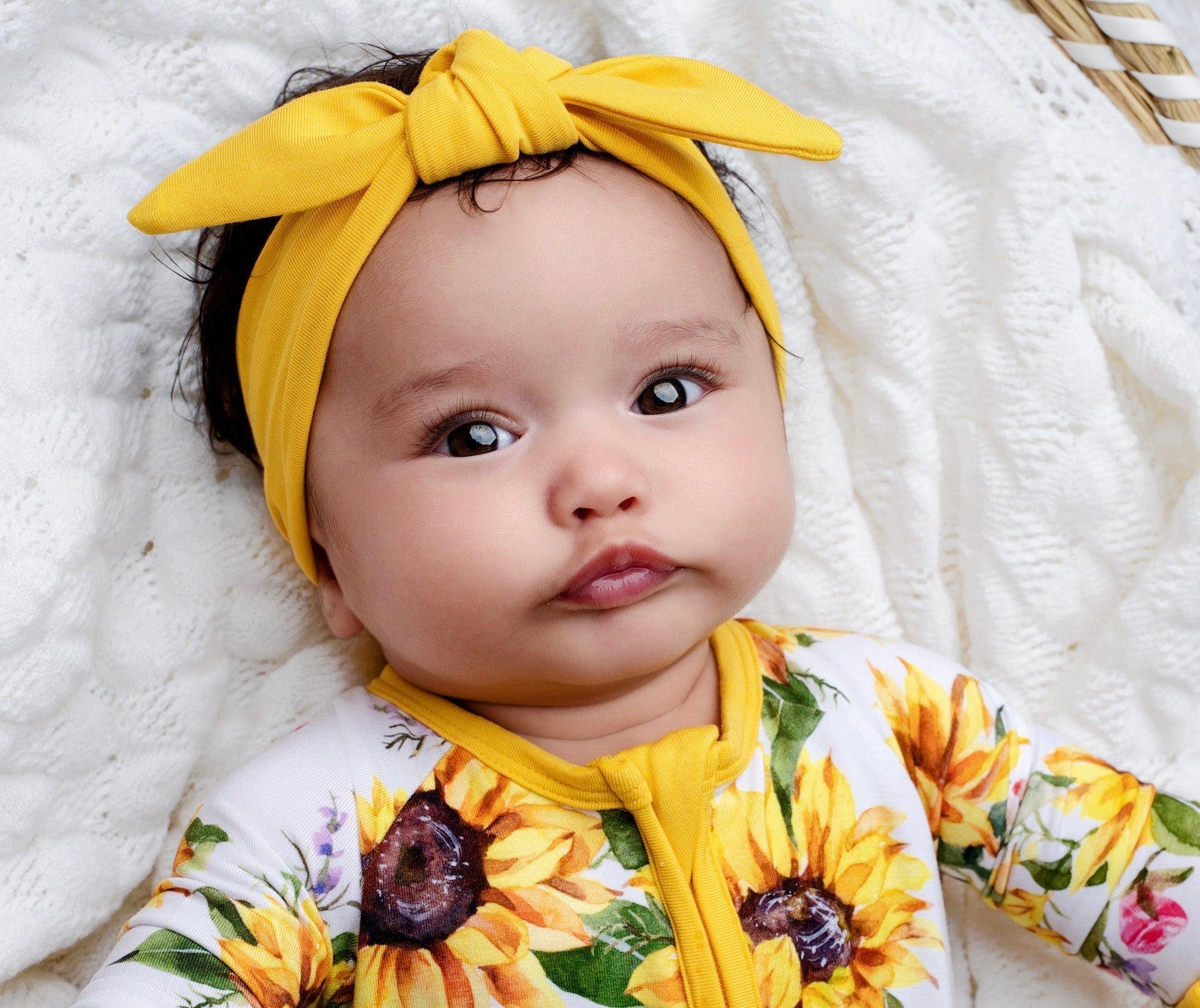 Suns and Roses (Sunflowers) Bow - Jammie Session