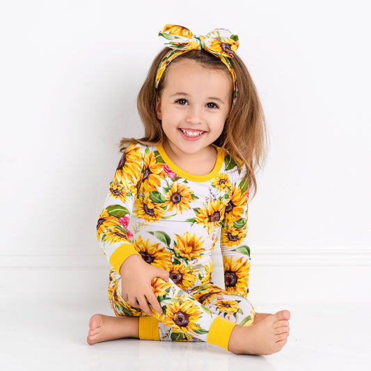 Suns and Roses (Sunflowers) Long Sleeve PJ's - Jammie Session